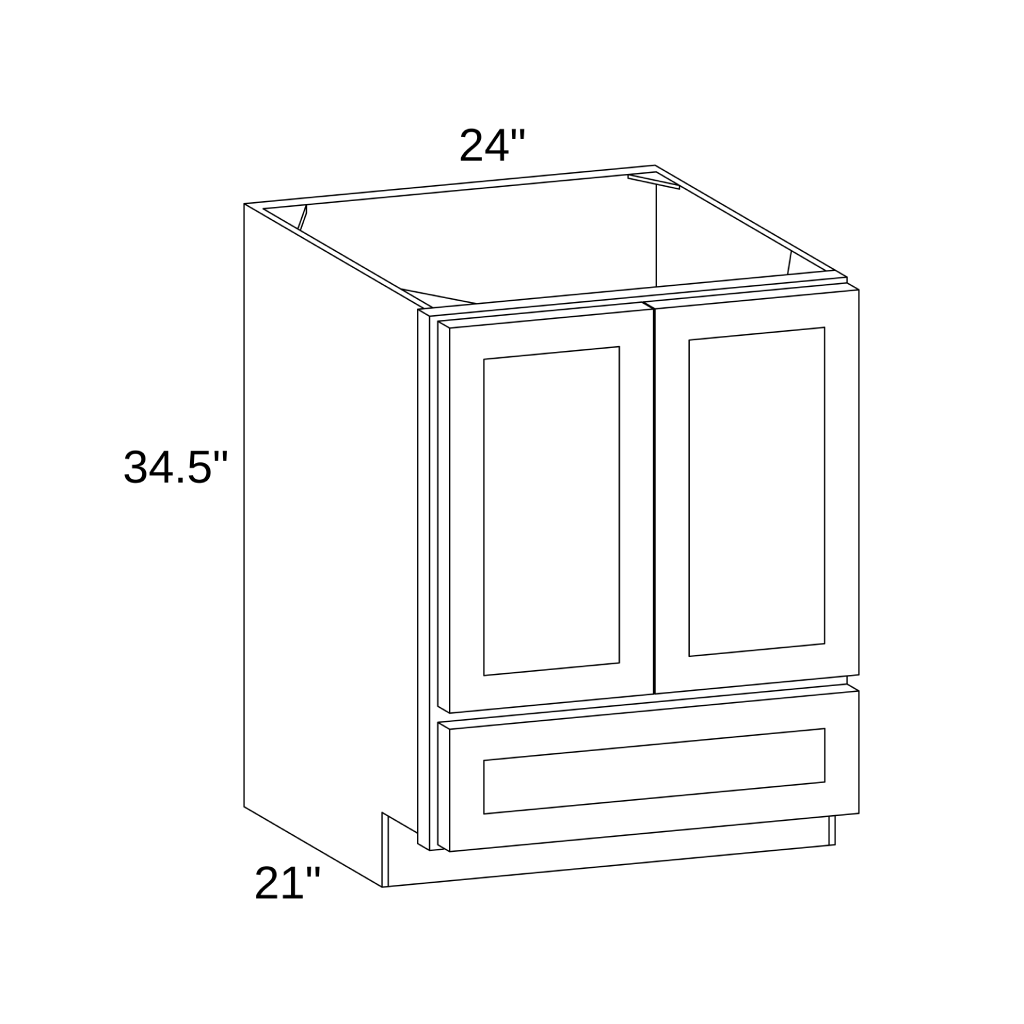 VB2421 - VANITY CABINET