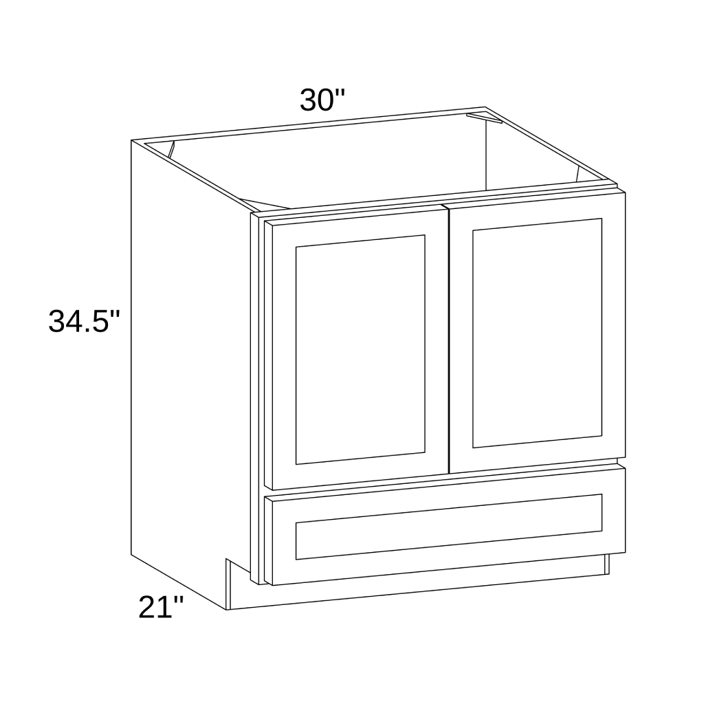 VB3021 - VANITY CABINET