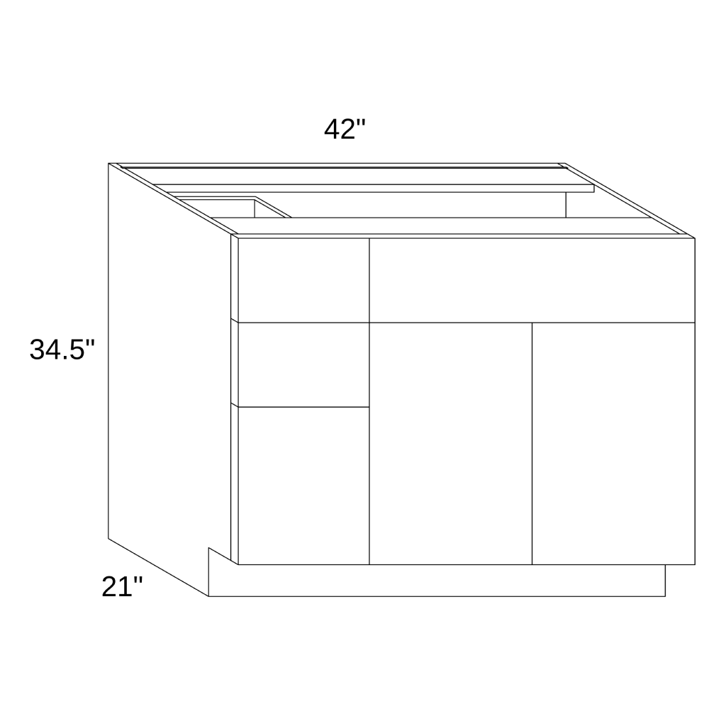 VC4221L - VANITY CABINET
