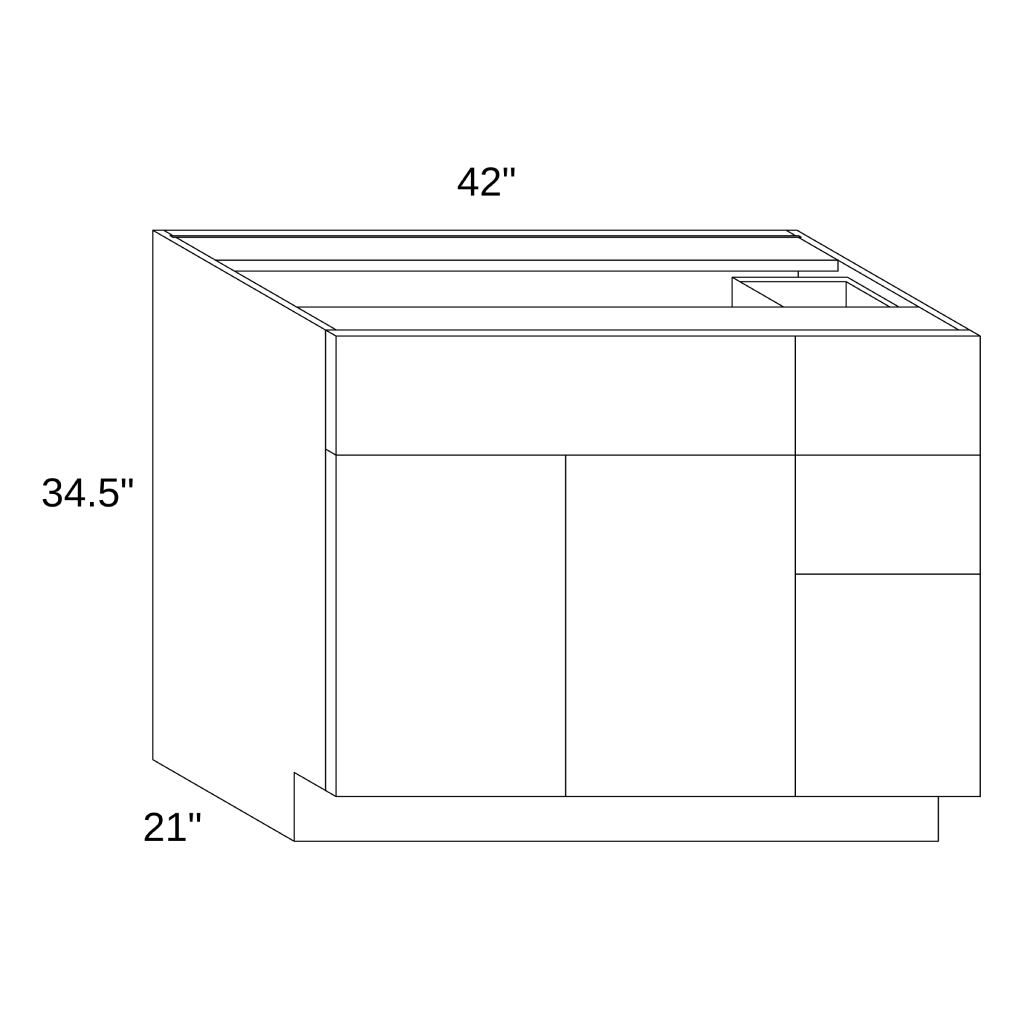 VC4221R - VANITY CABINET
