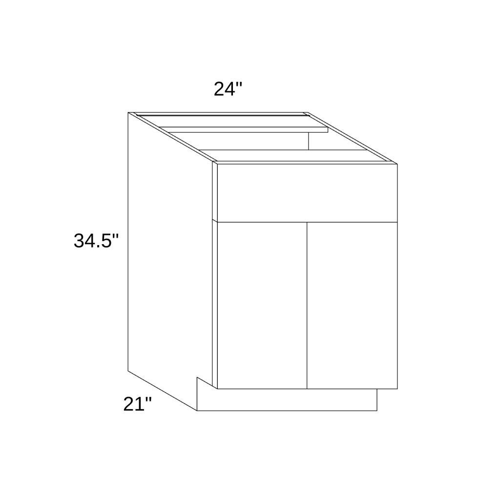 VSB2421 - VANITY CABINET