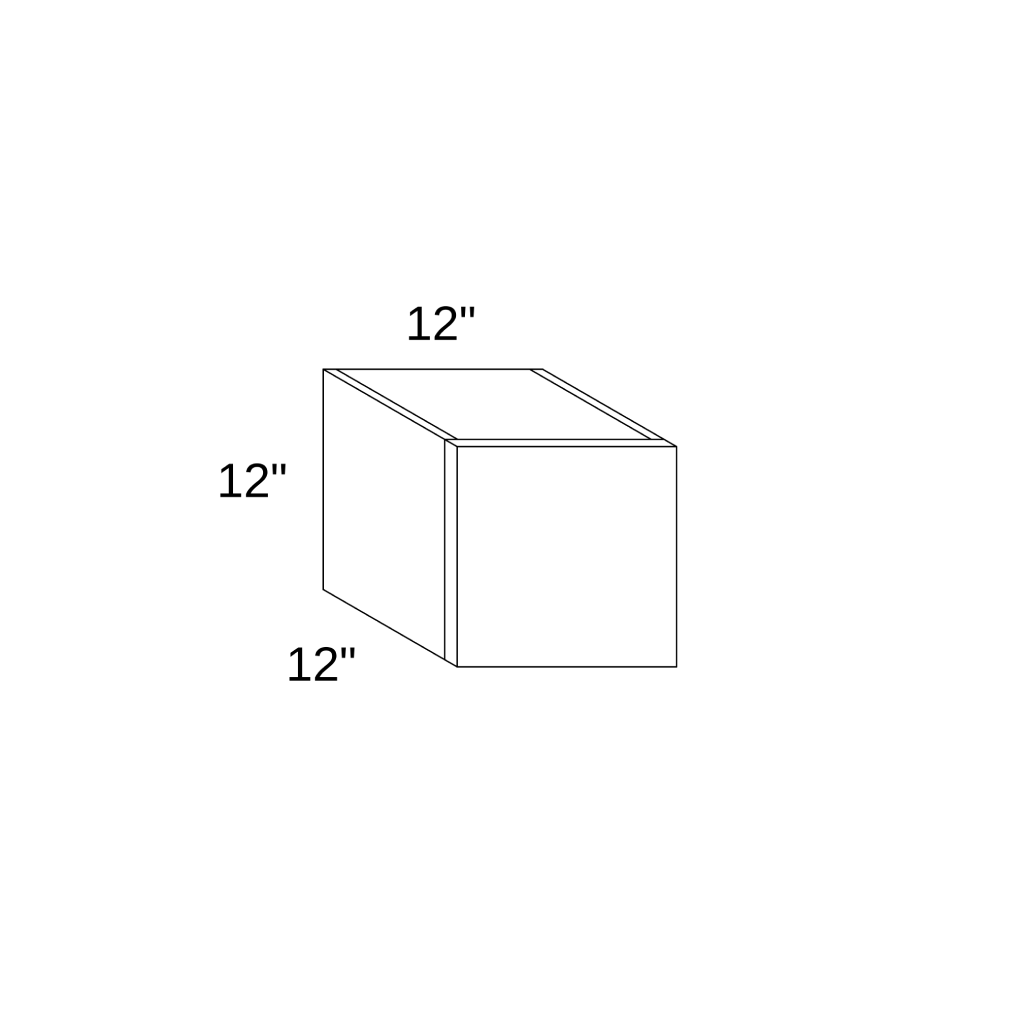 W1212 - WALL SINGLE DOOR CABINET