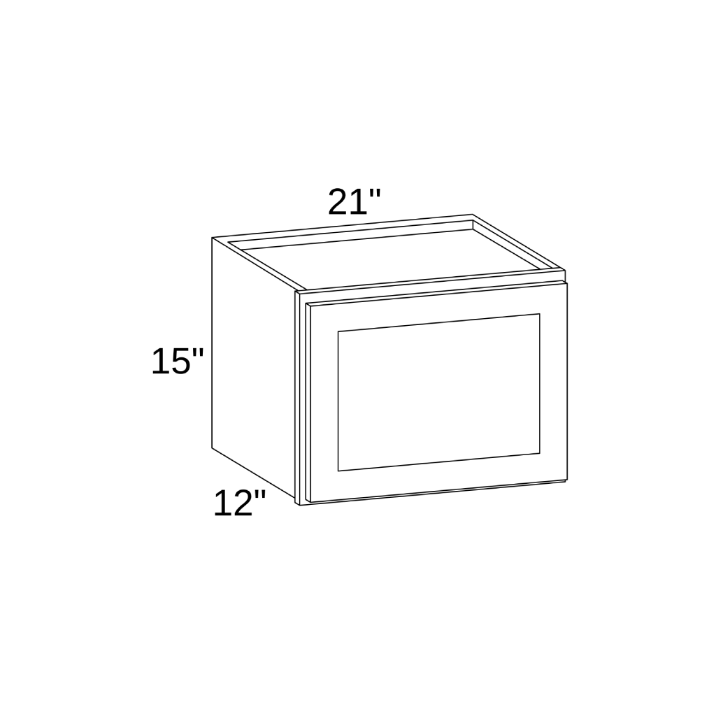 W2115 - WALL SINGLE DOOR CABINET