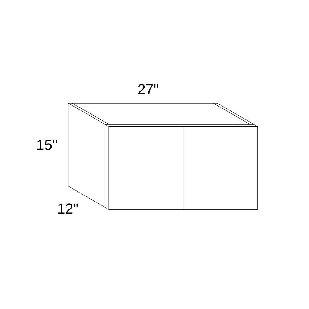 W2715 - WALL DOUBLE DOORS CABINET