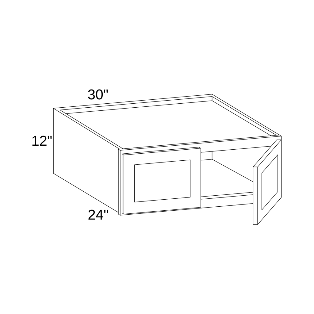 W301224 - WALL DOUBLE DOORS CABINET