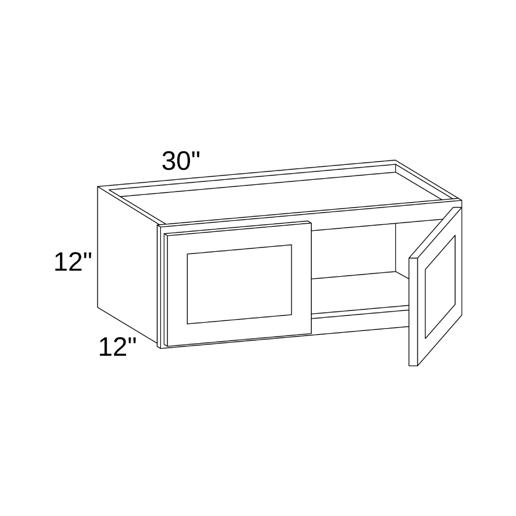 W3012 - WALL DOUBLE DOORS CABINET