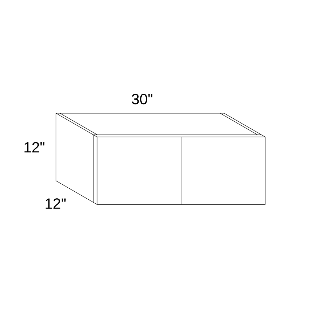 W3012 - WALL DOUBLE DOORS CABINET