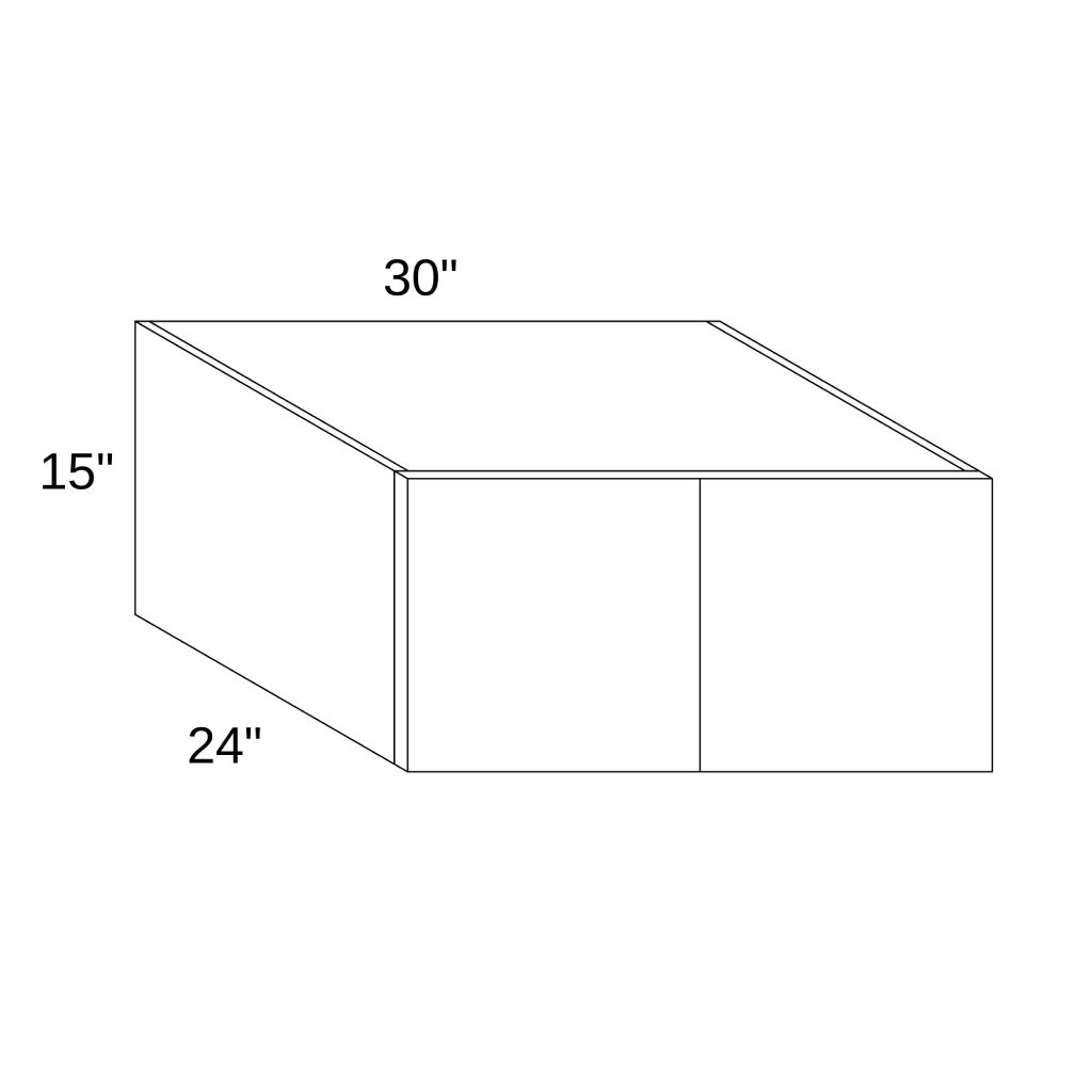 W301524 - WALL DOUBLE DOORS CABINET