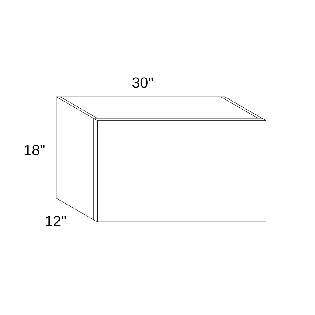 W3018L - WALL LIFT DOOR CABINET