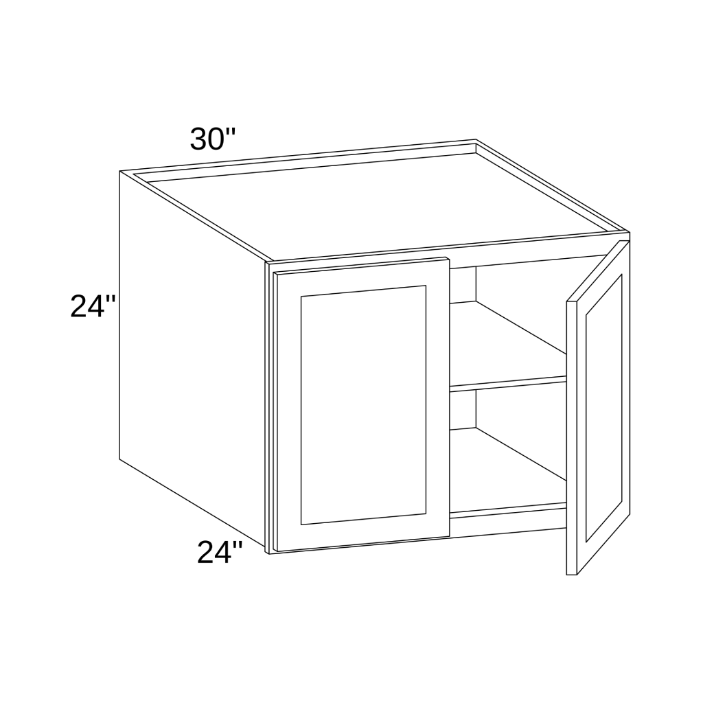 W302424 - WALL DOUBLE DOORS CABINET