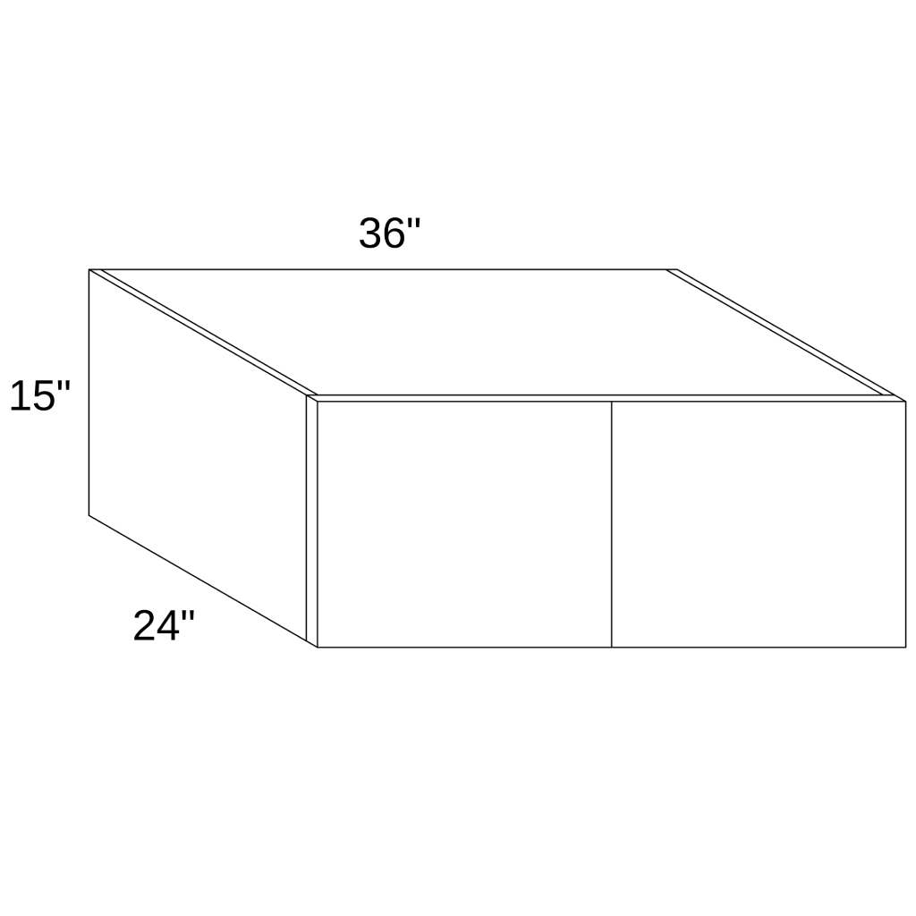 W361524 - WALL DOUBLE DOORS CABINET