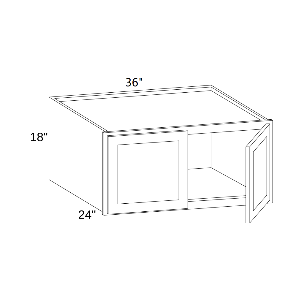 W361824 - WALL DOUBLE DOORS CABINET