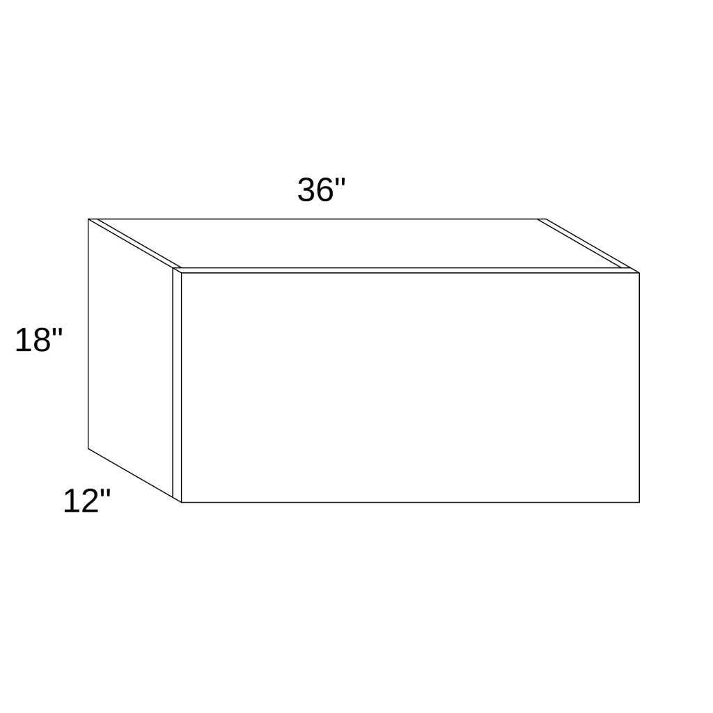 W3618L - WALL LIFT DOOR CABINET
