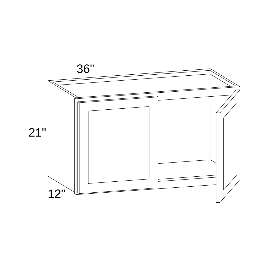 W3621 - WALL DOUBLE DOORS CABINET