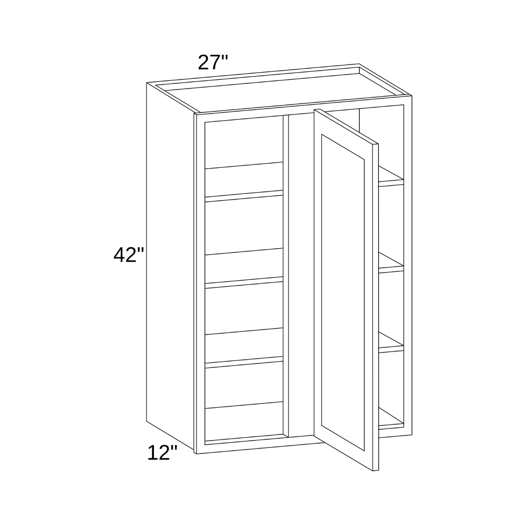 WBC2742 - WALL BLIND CORNER CABINET