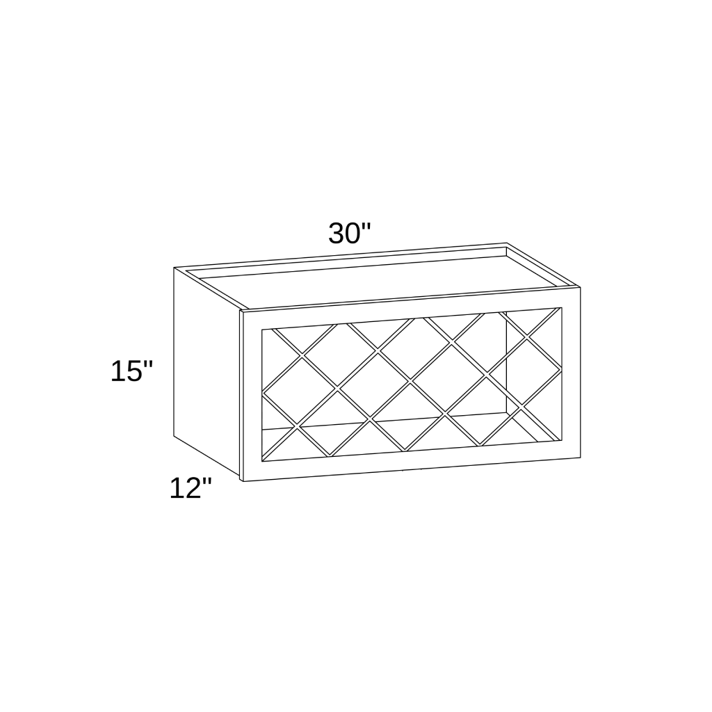 WRL3015 - WALL WINE RACK